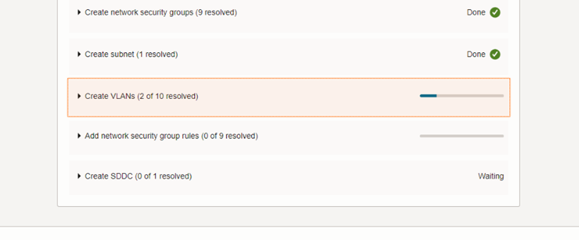 Create VLANs section